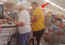 The father of two children was praised by people around the world for what he did in a supermarket
